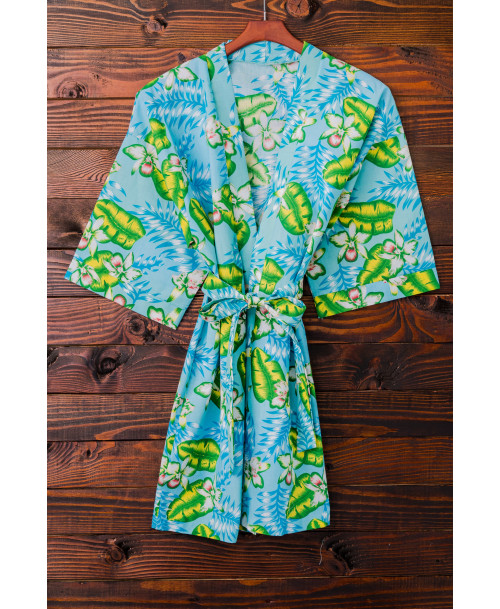 Kimono Robes - Floral Blue - $29.99